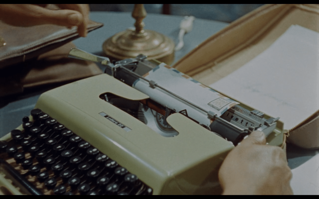 Delitto in pieno sole, la macchina da scrivere usata da Tom