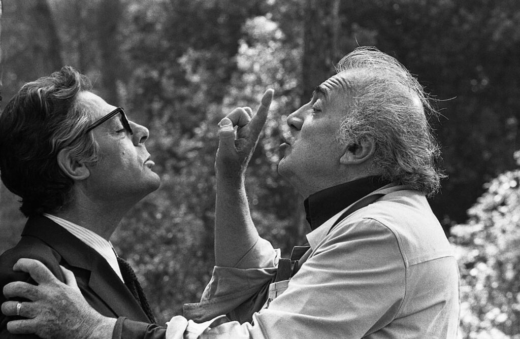 Mastroianni e Fellini